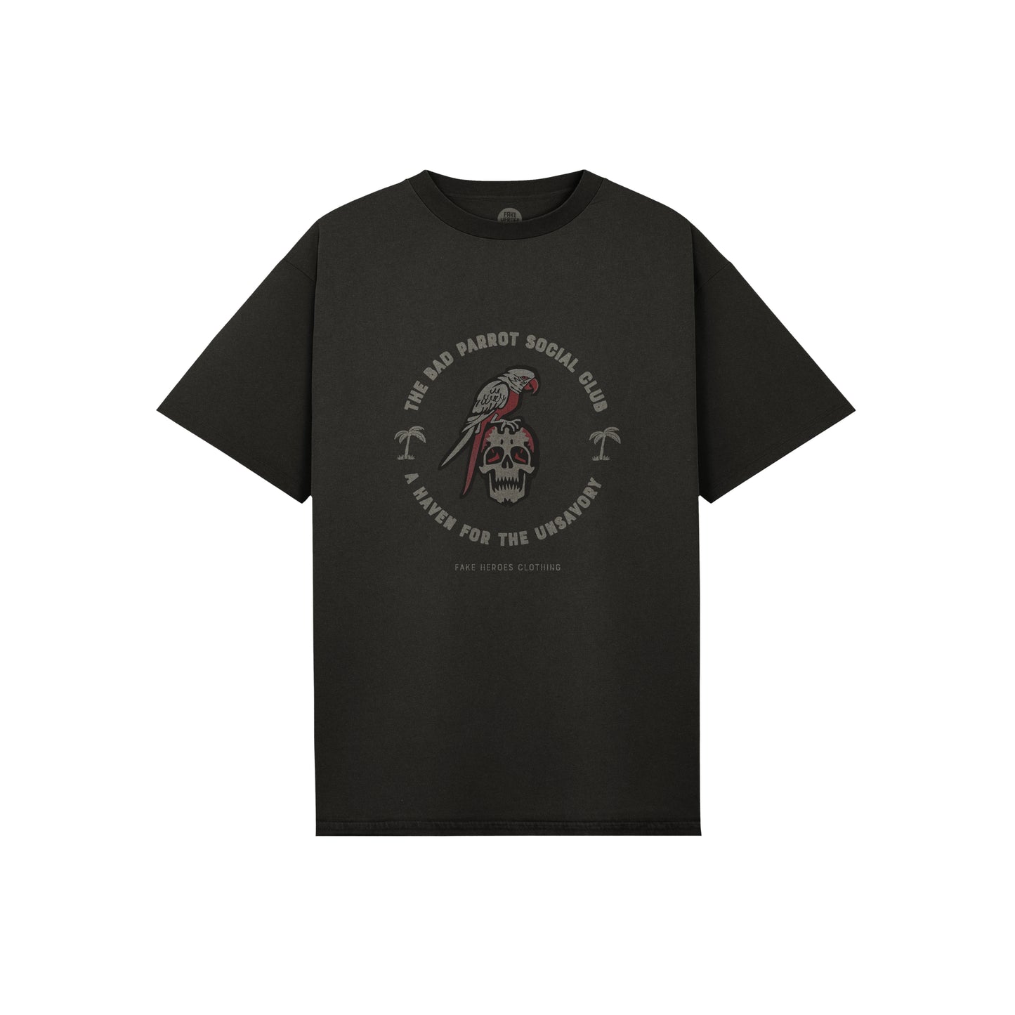 BAD PARROT SOCIAL CLUB STONEWASH T-SHIRT