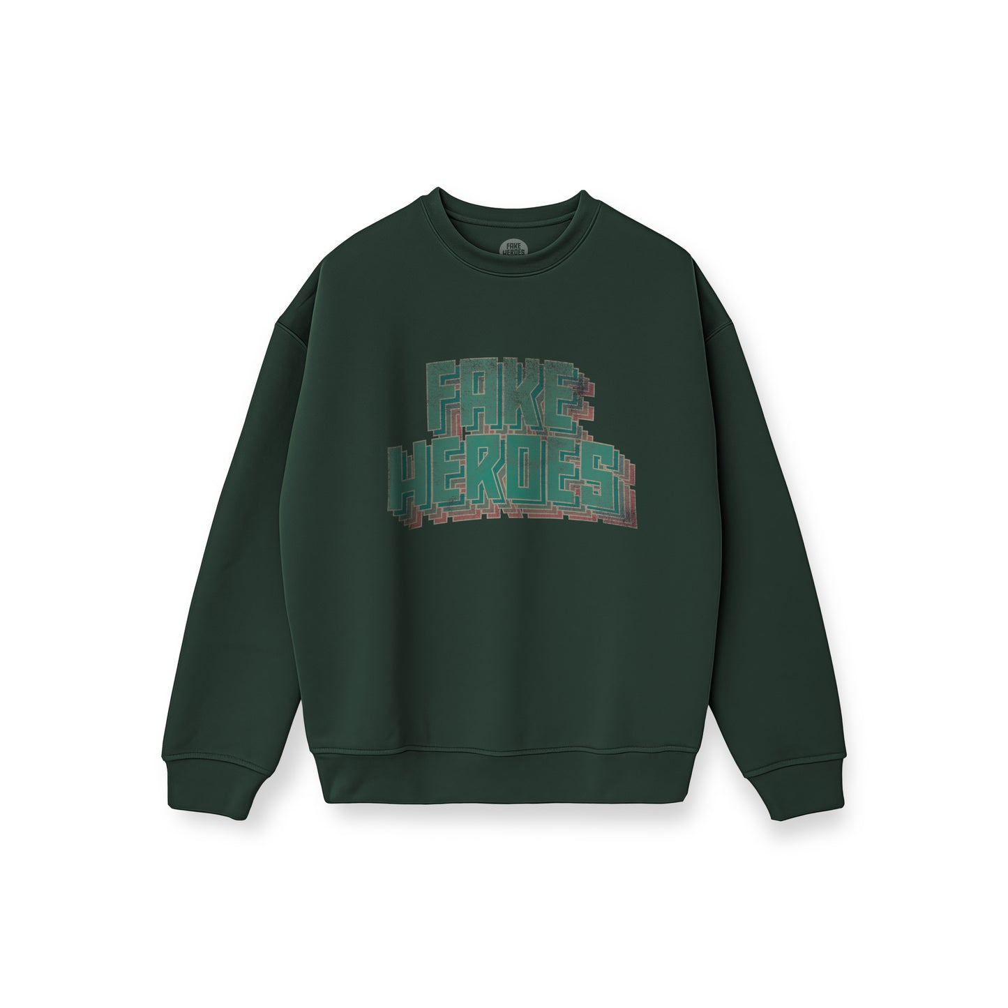 DISTRESSED LOGO CREW SWEATER