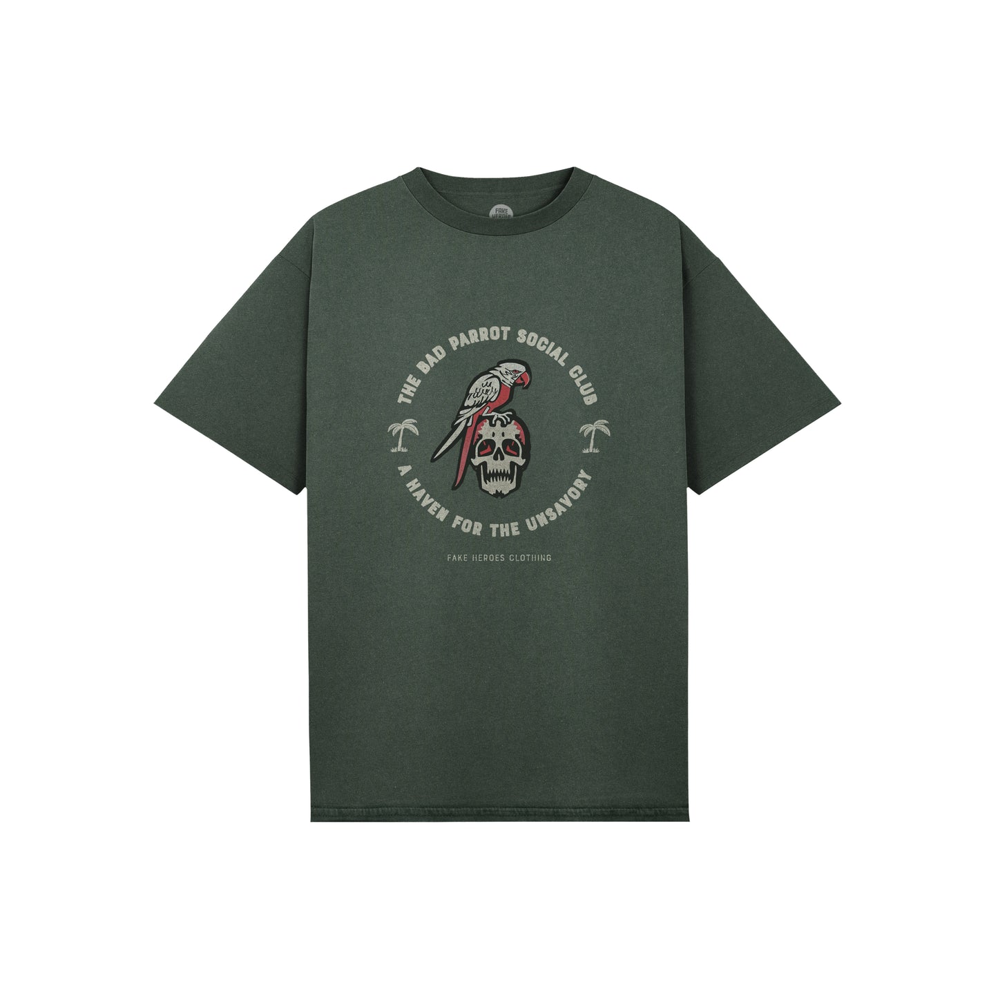 BAD PARROT SOCIAL CLUB STONEWASH T-SHIRT