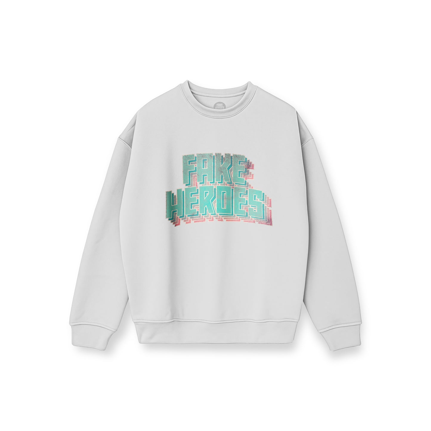 DISTRESSED LOGO CREW SWEATER