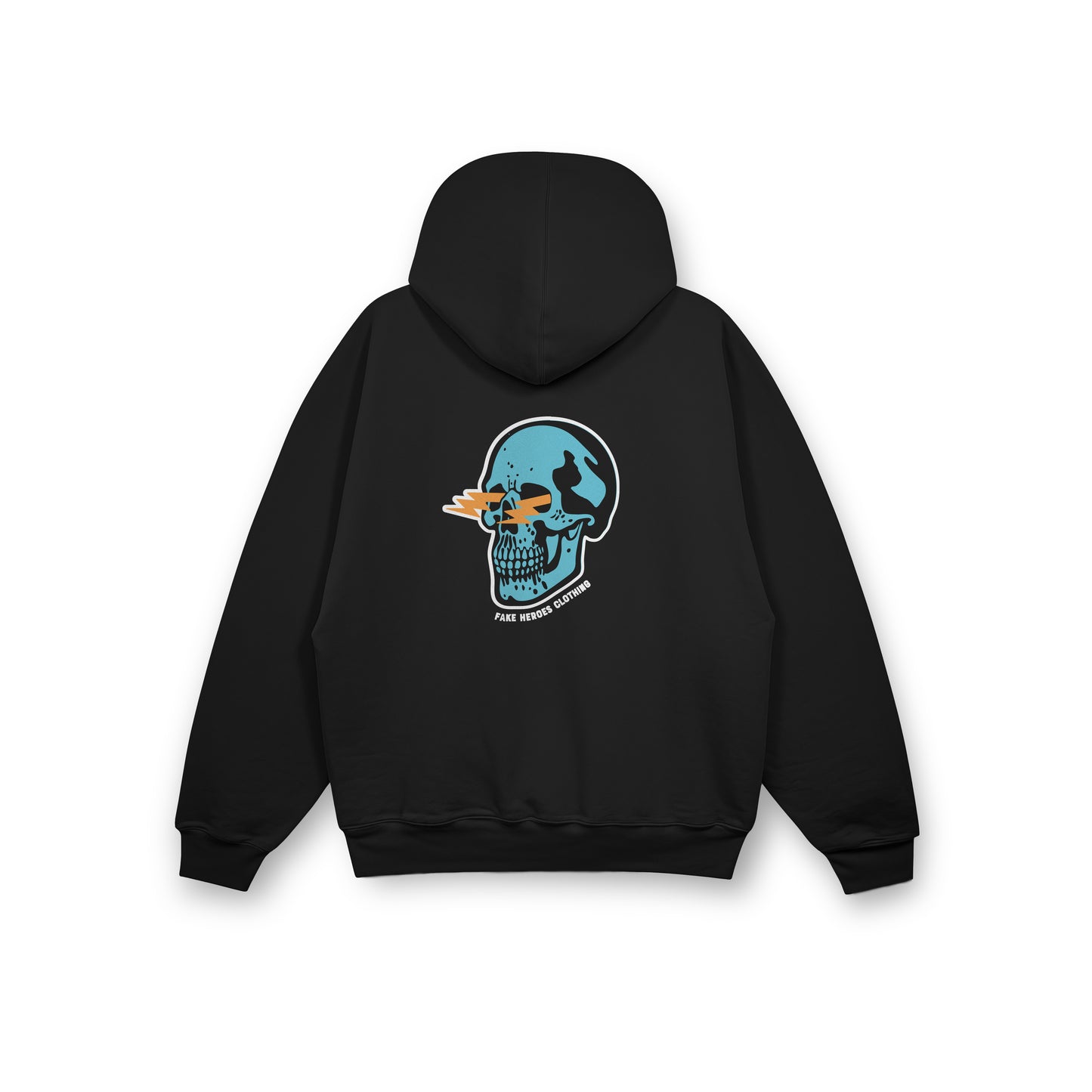 SKULL LIGHTENING BOLT EYES HOODY