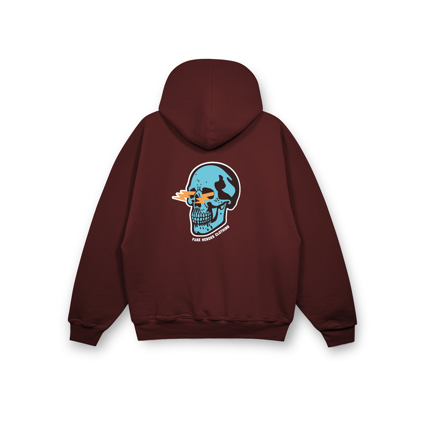SKULL LIGHTENING BOLT EYES HOODY