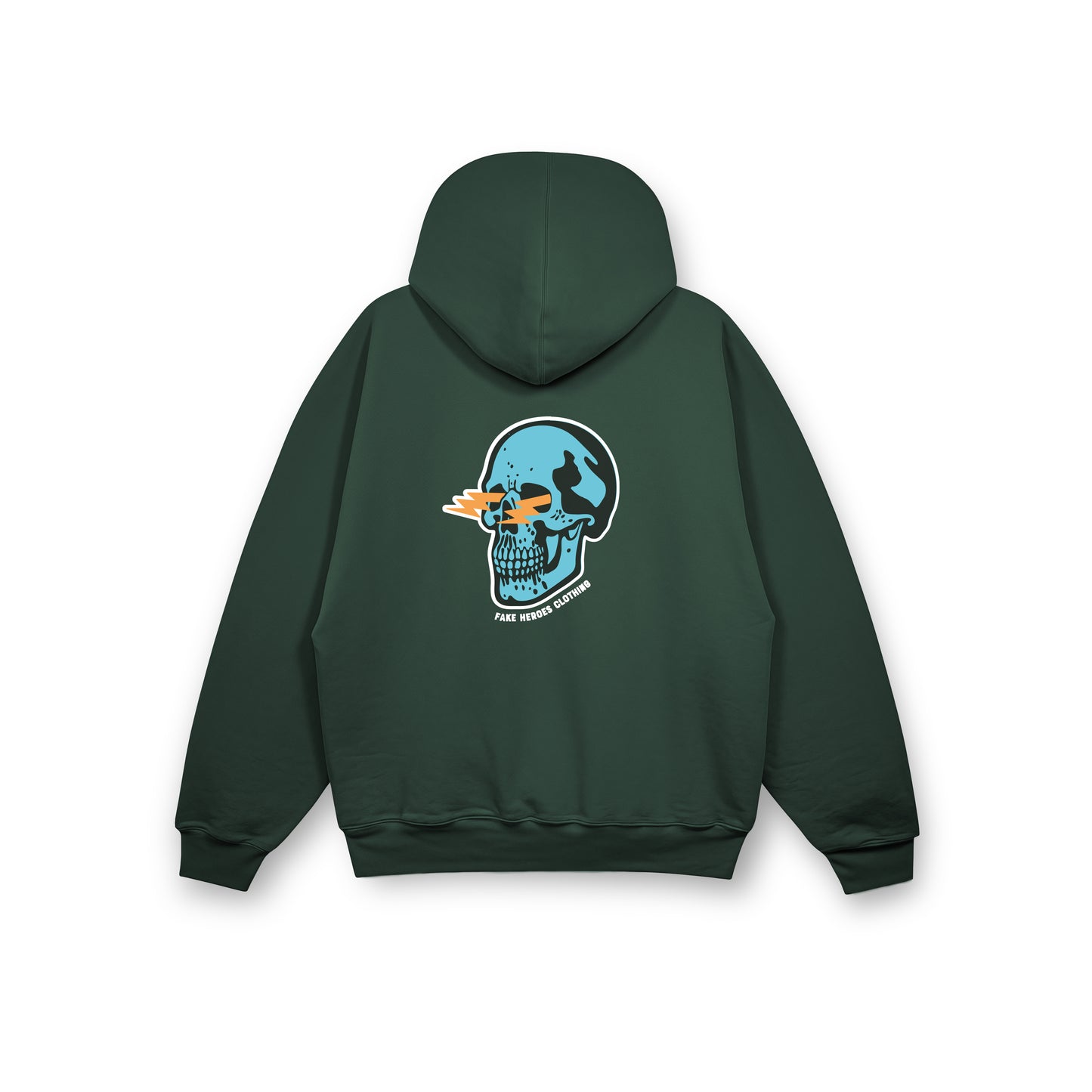 SKULL LIGHTENING BOLT EYES HOODY