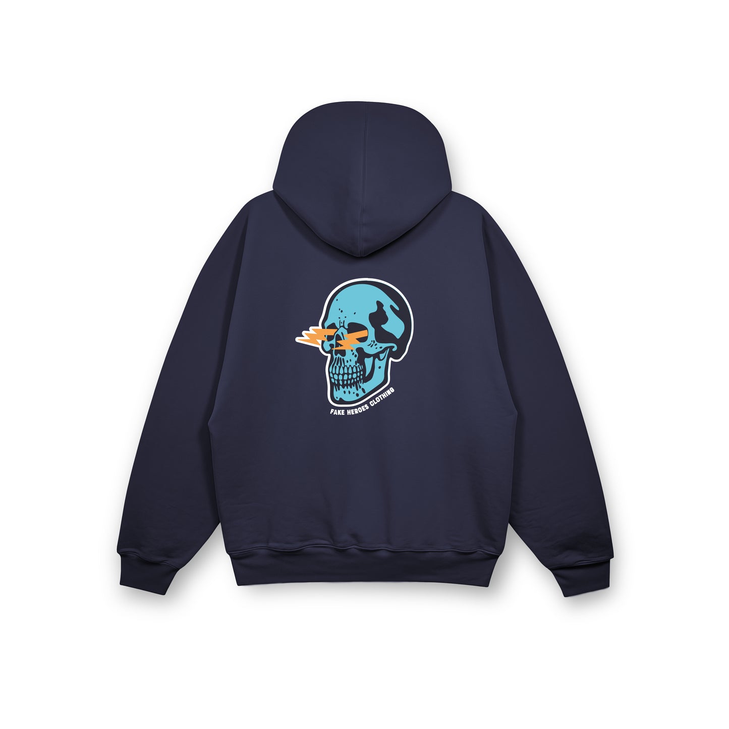 SKULL LIGHTENING BOLT EYES HOODY