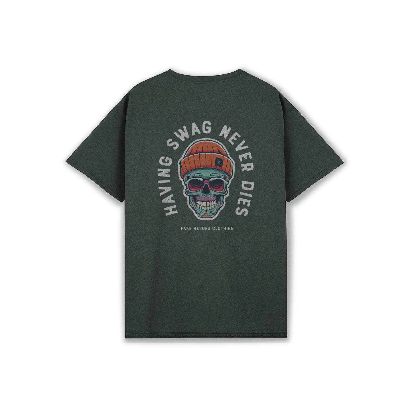 SWAGGER NEVER DIES STONEWASH T-SHIRT