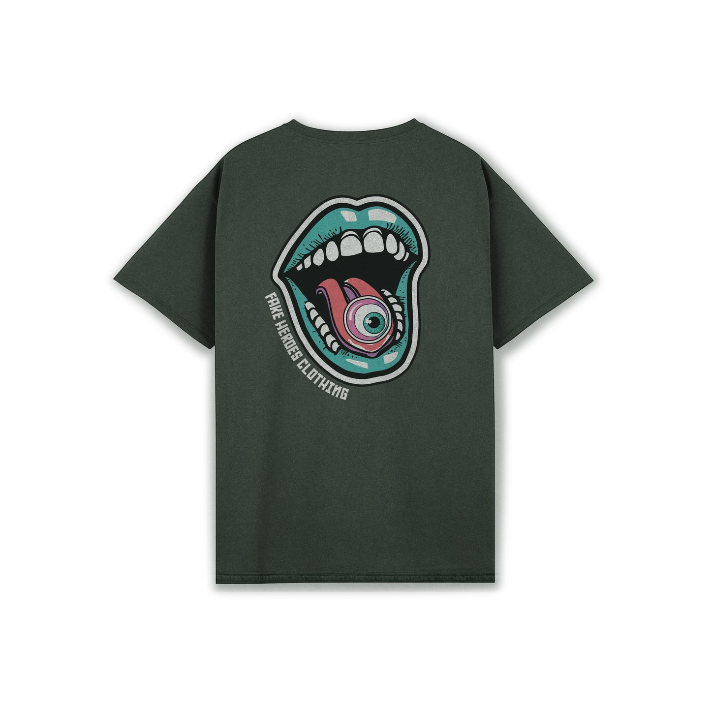 EYE IN MOUTH STONEWASH T-SHIRT