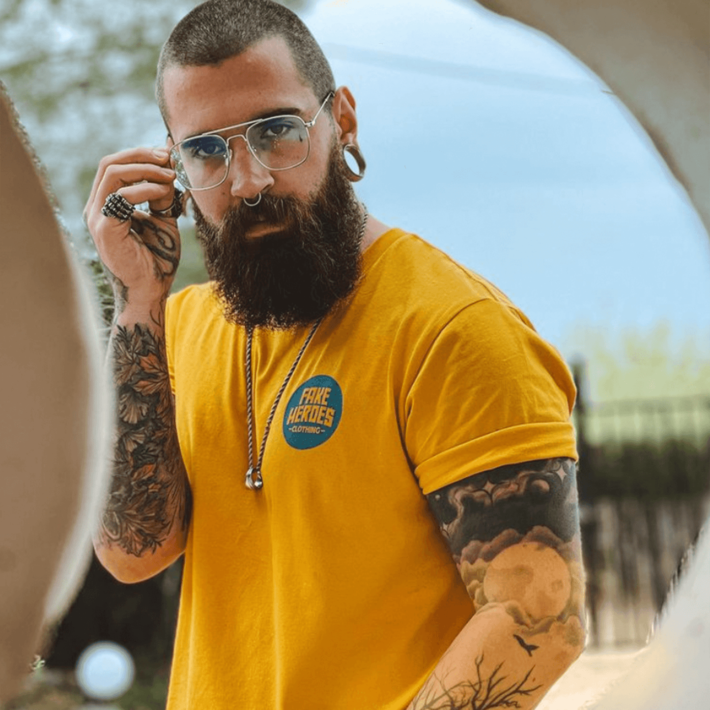 Mustard Staple T-Shirt