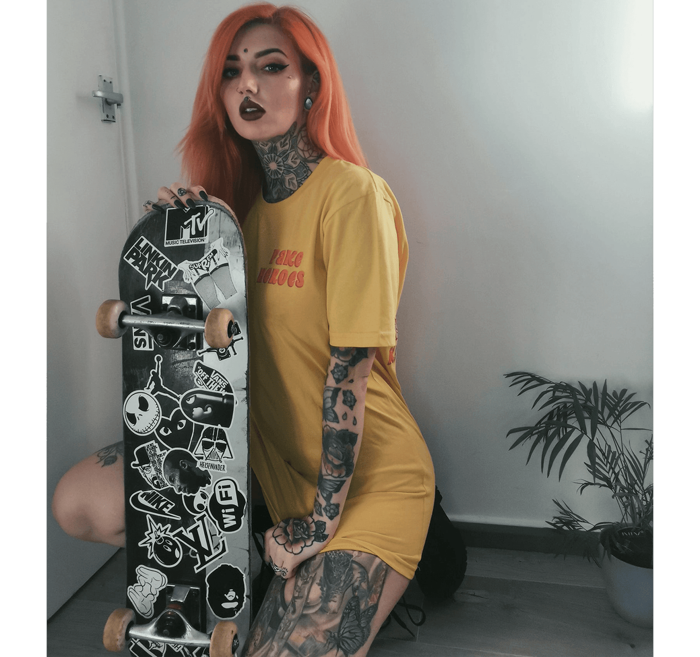 Trippy Island Yellow T-Shirt
