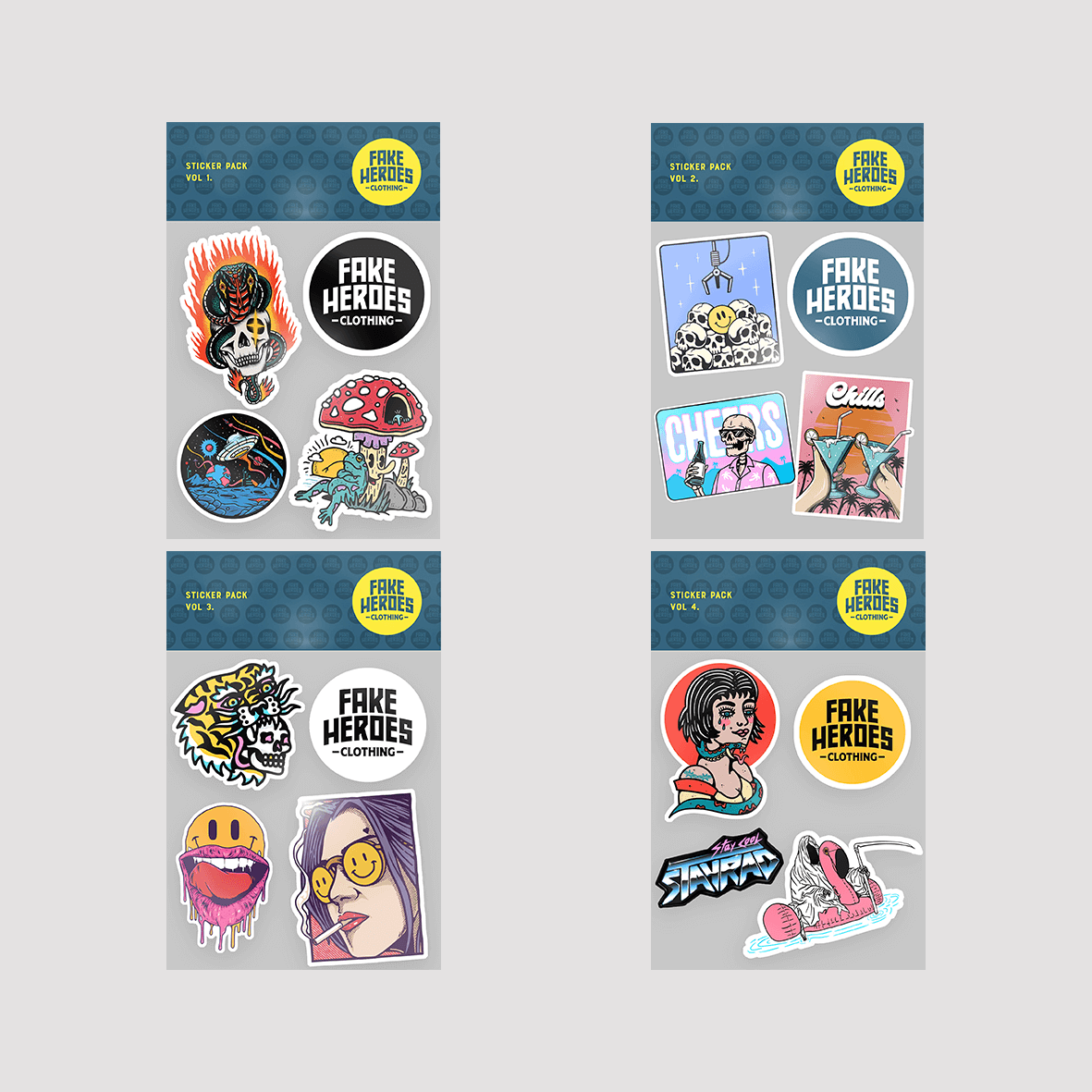 STICKER PACKS – Fake Heroes