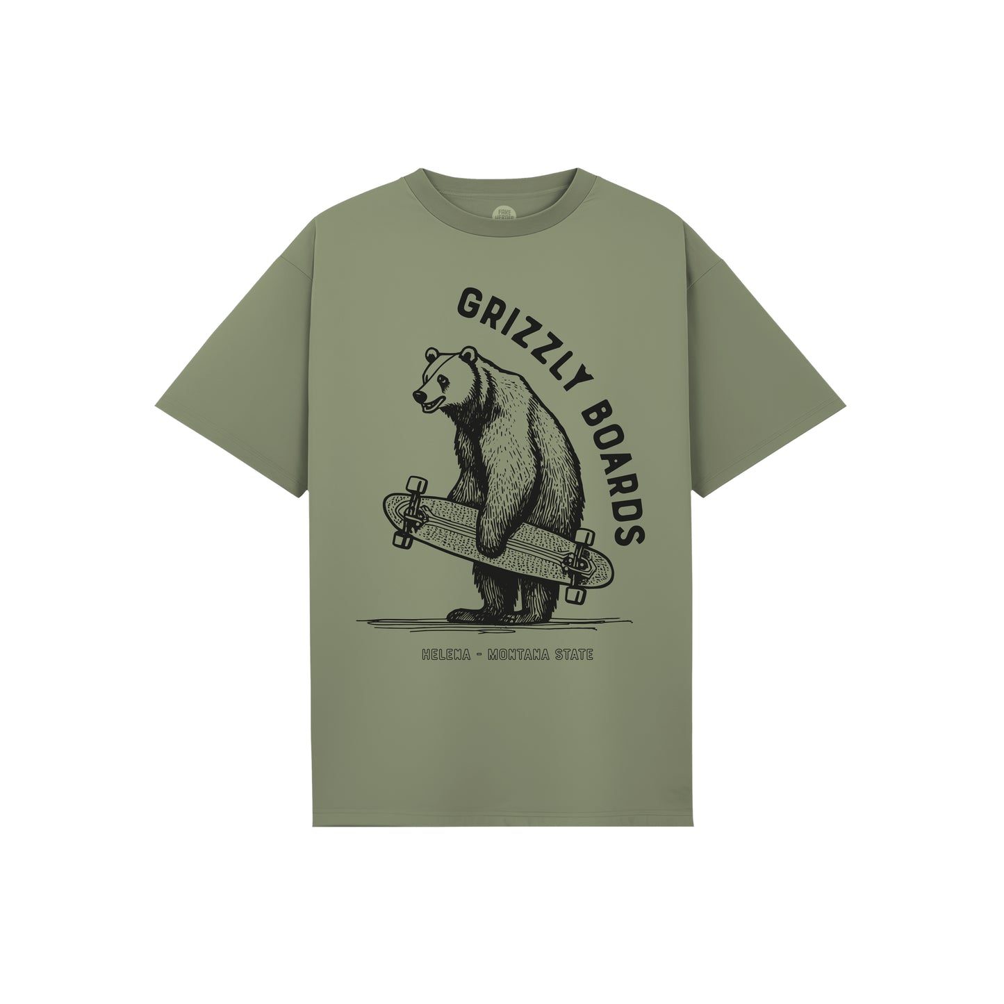 GRIZZLY LONGBOARDS HEAVYWEIGHT T-SHIRT