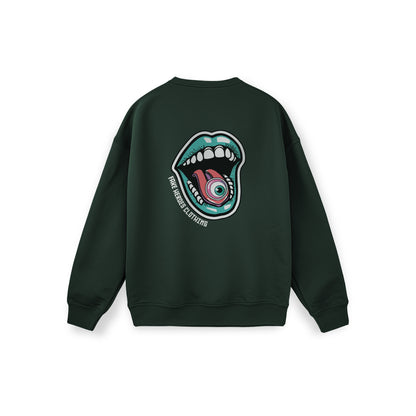 EYE IN MOUTH CREW SWEATER
