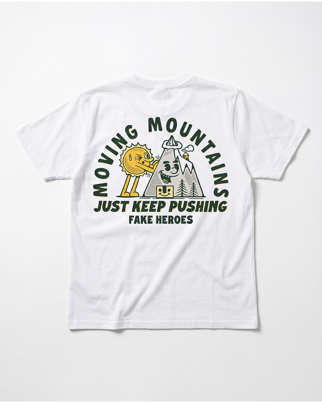 Moving Mountains White T-Shirt