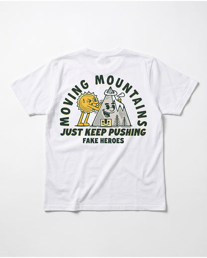 Moving Mountains White T-Shirt