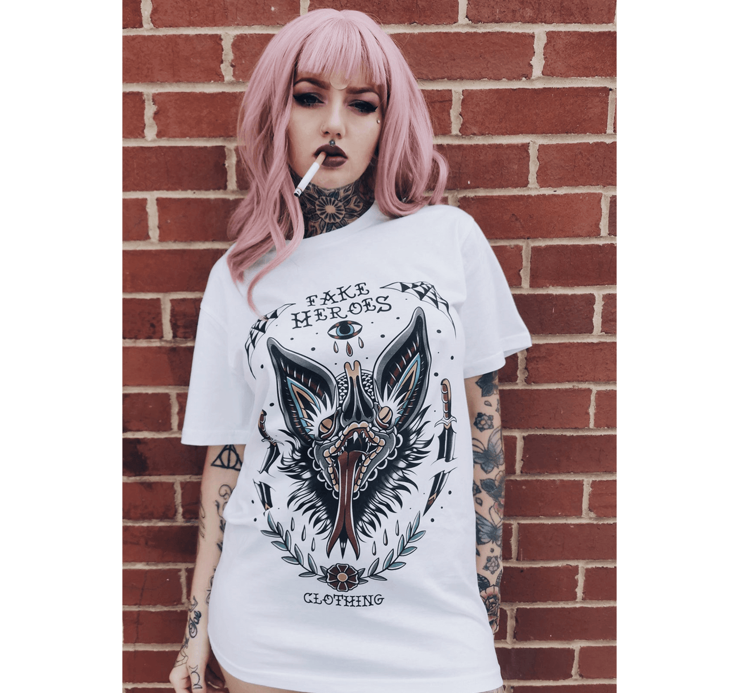 Bat Demon (Front Print)