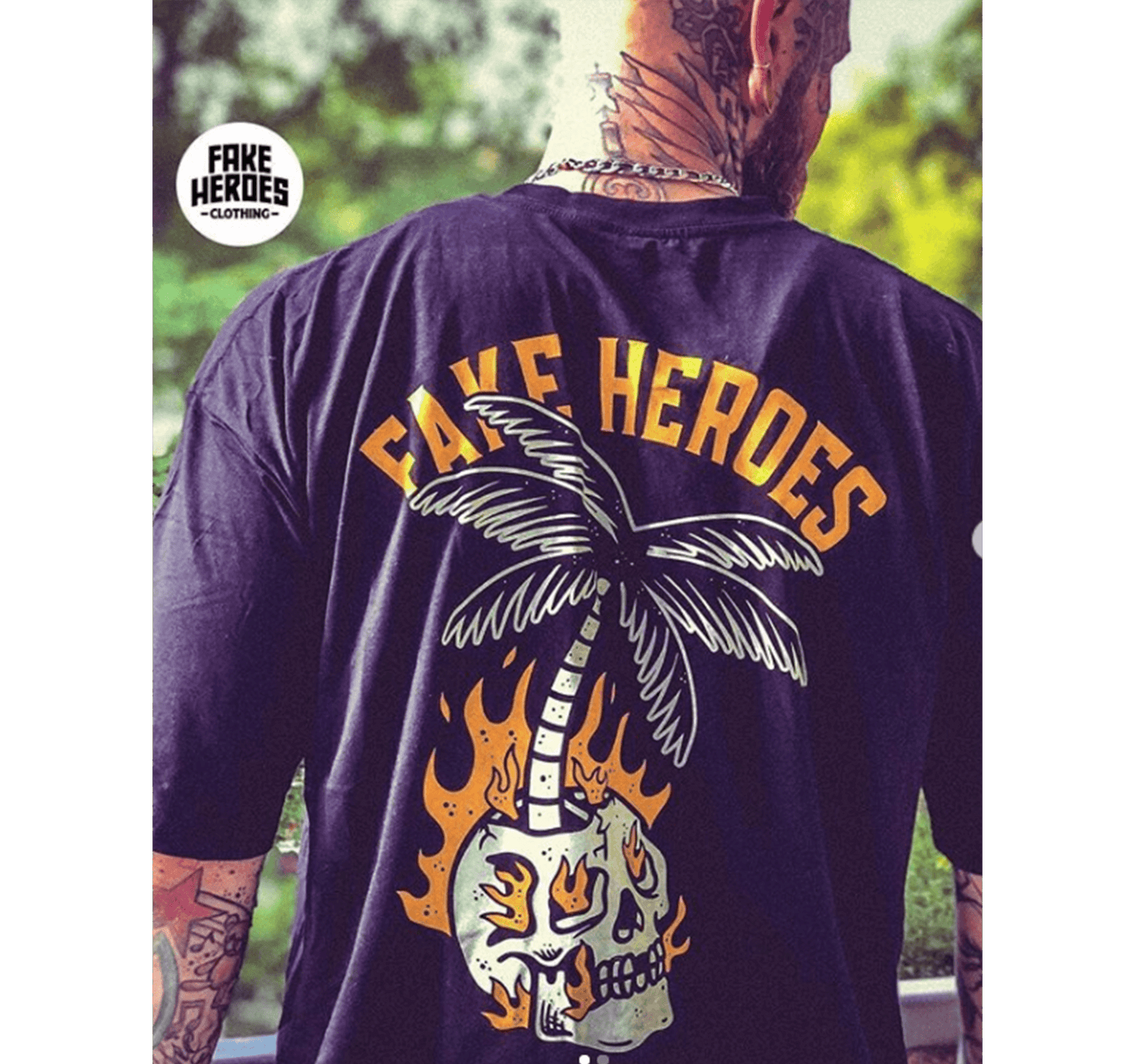 Flaming Skull (Back Print)
