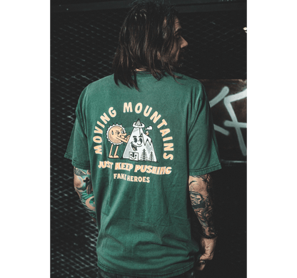 Moving Mountains Oversized T-Shirt in Green