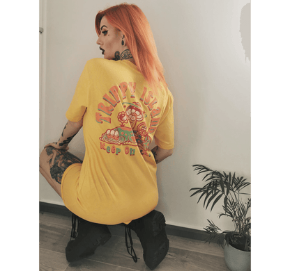 Trippy Island Yellow T-Shirt